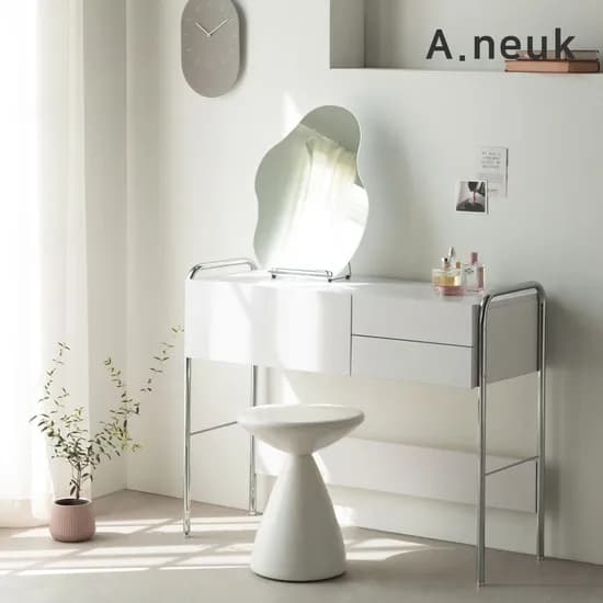 소울 콘솔 수납 화장대 비정형 거울 세트 2size 2colors