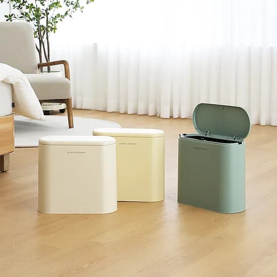 원터치 인테리어 슬림 휴지통 10L (3colors)