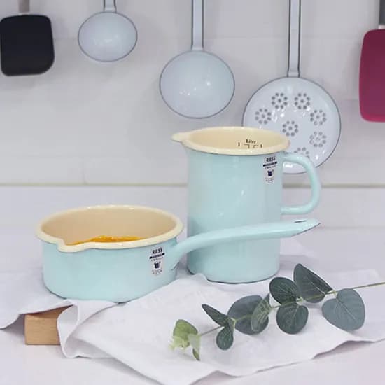 법랑 밀크 소스팬 14cm 외 번트 계량컵 1L 세트