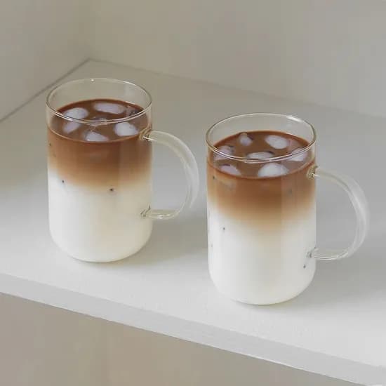 언더라운드 내열 글라스 머그 유리컵 맥주잔 500ml 2P세트
