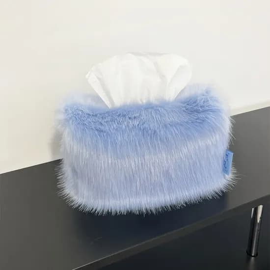 Fur-ppet Tissue Case (Sky blue) 티슈케이스 티슈 커버 휴지커버