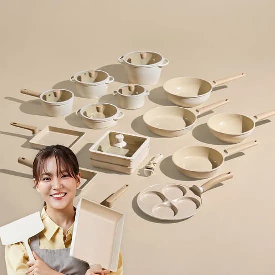 국내생산 인덕션겸용 세라믹 후라이팬/냄비 3종~10종 풀세트