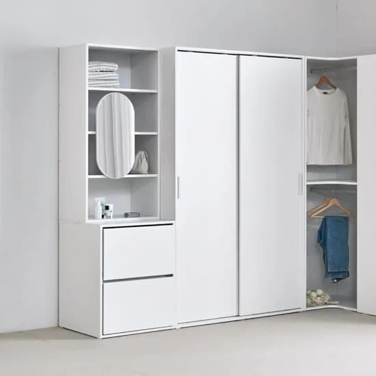 basic / 바른 슬라이딩 옷장/드레스룸 보조 옷장 코너장, 400~900