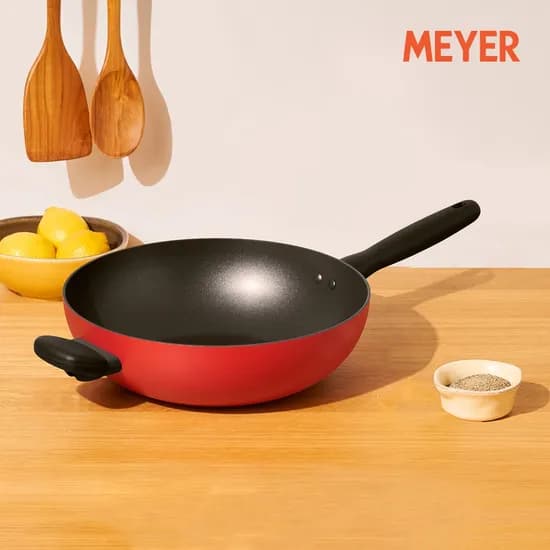 바우하우스 인덕션 볶음팬 28cm 레드