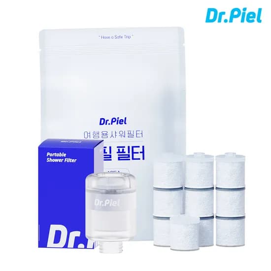 여행용 샤워기필터 세트 (본품 + 리필필터 10ea)