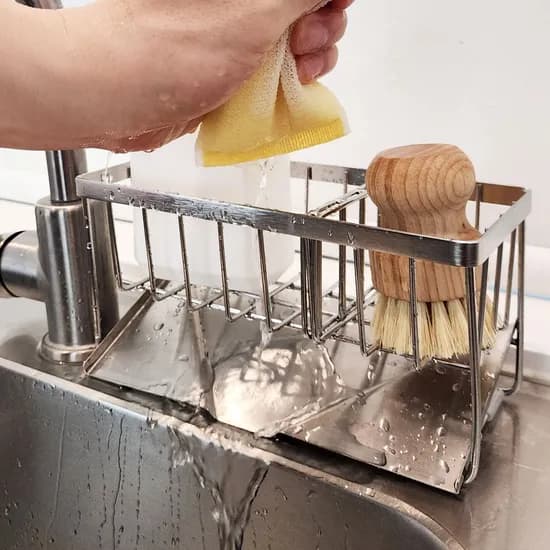 자동물빠짐 연마제없는 올스텐 304 논슬립 수세미거치대 수세미 정리대 받침대