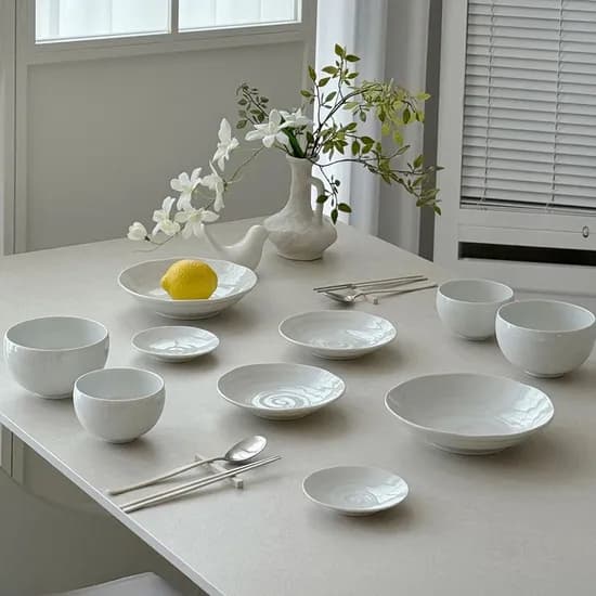 르블랑 달항아리 2인 홈세트 (10P) MADE IN JAPAN