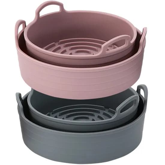 실리콘 에어프라이어용기 전자레인지용기 대 19cm 특대 22cm 2개 18,900원