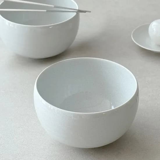 르블랑 달항아리 둥근 면기 MADE IN JAPAN