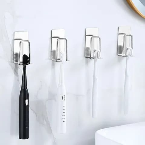 스텐 304 부착식 칫솔꽂이 접착식 칫솔 걸이 홀더 칫솔거치대