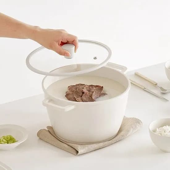 어스 IH 인덕션 곰솥냄비 24cm 대용량 큰냄비 육수용 나베 찌개