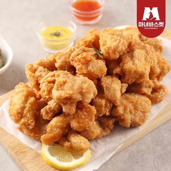 맘스터치 바삭 시그니처 순살치킨 1kg 2팩
