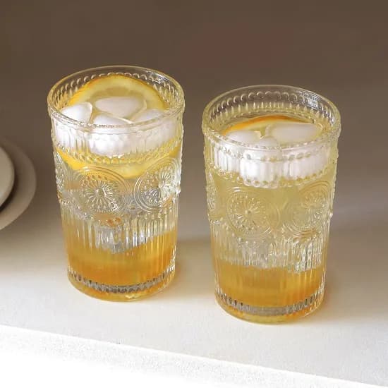 선플라워 하이볼잔 글라스 홈카페 345ml 2P세트 맥주잔 (선물포장 가능)