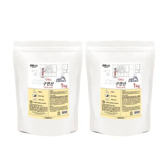 구연산 1kg x 2개 주방청소 물때제거