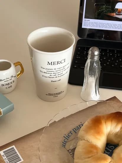 merci long mug cup 380ml