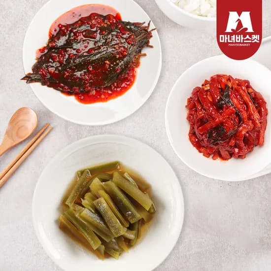 밥도둑 3종 반찬 궁채장아찌 1kg 외 2종