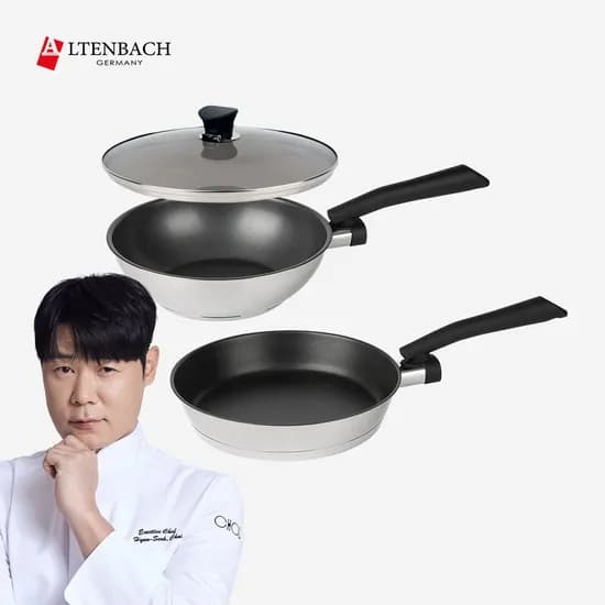 디펜더스 24팬 24웍 24커버 세트 인덕션 스텐 프라이팬