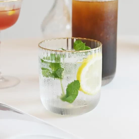 웨이브골드 유리컵 언더락 350ml