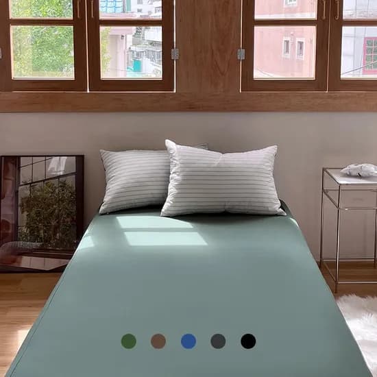 맞춤 무지 아사 순면 항균 사계절 매트리스 커버 4color 15size