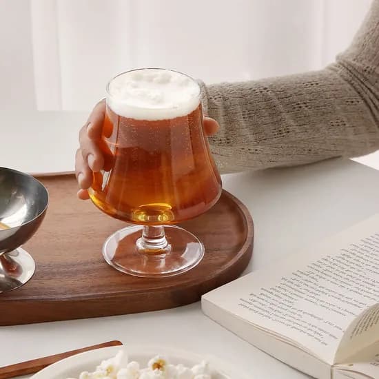 벨라인 고블렛잔 홈카페 유리컵 475ml 맥주잔 와인잔