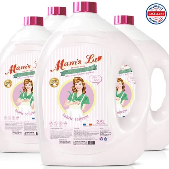 맘스럽 섬유유연제 로즈향 2.5L 4개입 대용량 퍼퓸타입