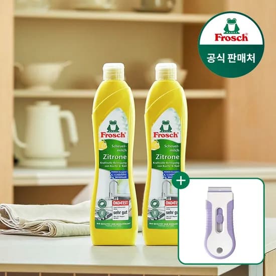독일 다목적 레몬 인덕션클리너 500ml 2개 (스크래퍼 증정)