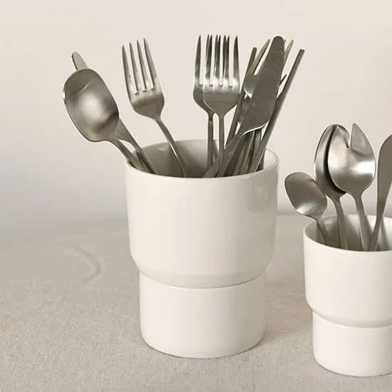 이비티 물빠짐 도자기 키친툴 수저통 L