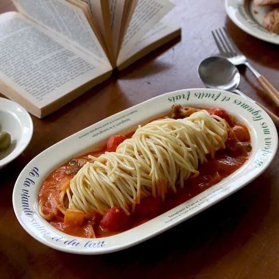 파밍스마켓 레터링 타원접시