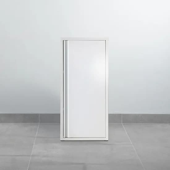 철제 캐비닛 1문 수납장 화이트 틈새 3단 서랍장