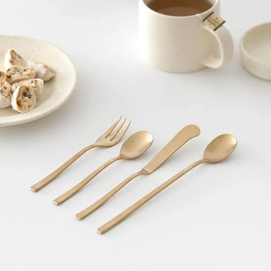 히어 디저트 커트러리 4P Champagne Gold 21,500원