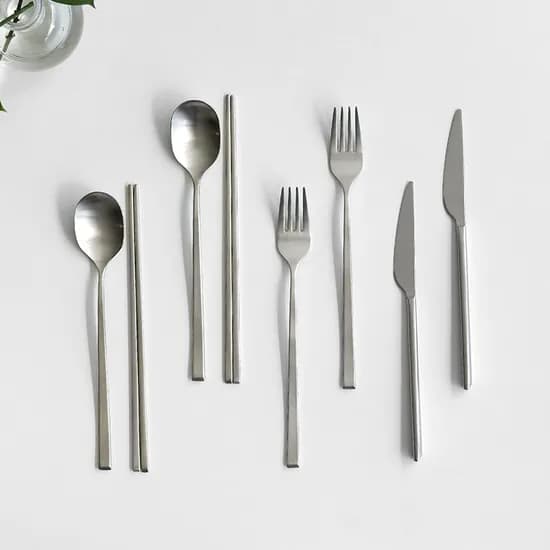 히어 2인 수저 커트러리 세트 2종 택1 Silver 23,200원
