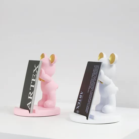 아텍스 곰돌이 명함꽂이 핸드폰 태블릿 거치대