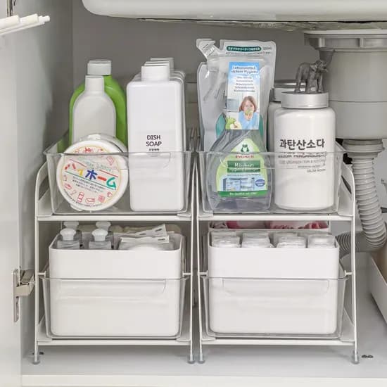 싱크대 하부장 정리 서랍함 주방 싱크인 선반 수납함