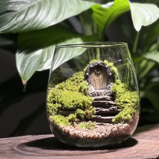 오크하우스 계단 테라리움 키트 비단이끼 테라리움 만들기 DIY