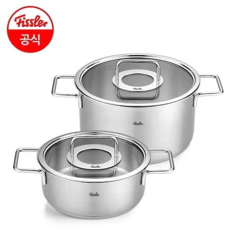 퓨어 글라스 에센셜 2종세트 (캐서롤 20cm+스튜팟 24cm)