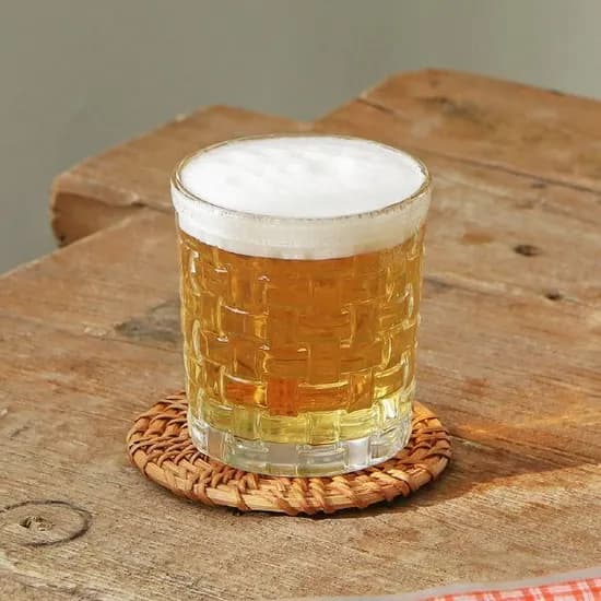 위스키 언더락 잔 스퀘어패턴 280ml 격자무늬 유리컵