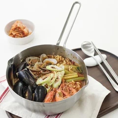 통3중 IH 인덕션 누들팟 라면 스텐냄비 편수 20cm