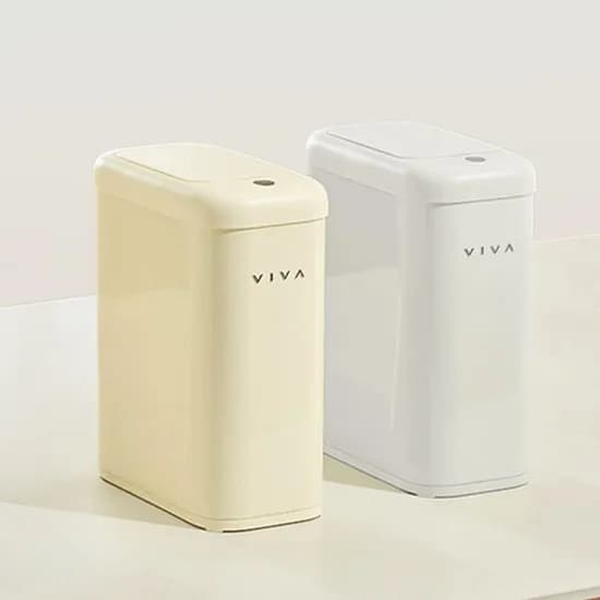 슬림 틈새 자동 센서 휴지통 10L 화장실 종량제 냄새차단 쓰레기통
