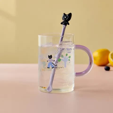 키치키치캣 내열 빅 유리머그 캣 620ml 10,900원