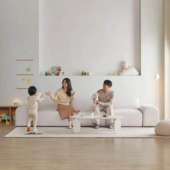 플레인 4인용 아쿠아텍스 이지클린 패브릭 모듈 소파
