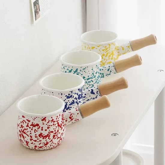 하코야 마블 법랑 밀크팬 500ml 4color 인덕션 편수냄비 이유식 22,400원