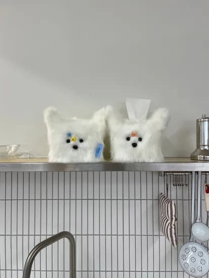 Shy PeePee Tissue Case White