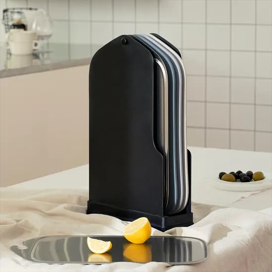 모던 감성 깔끔도마 블랙에디션 세트(TPU 3P+스텐+거치대) 100,900원