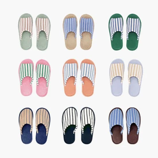 거실 층간소음실내화 테리 스트라이프 실내화 2size 9colors 15,900원