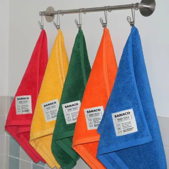ROUCO 컬러 타월 수건 5pcs (5colors) 코마사 40수 215g  호텔수건