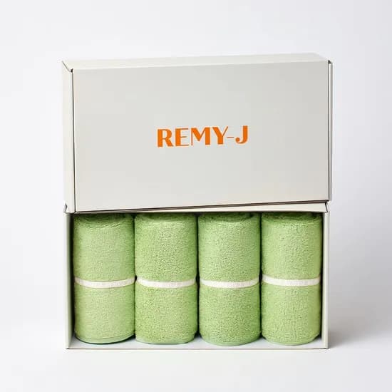 사비 밴딩페이스타올 250g 고급모달텐셀 (4p, 선물포장)