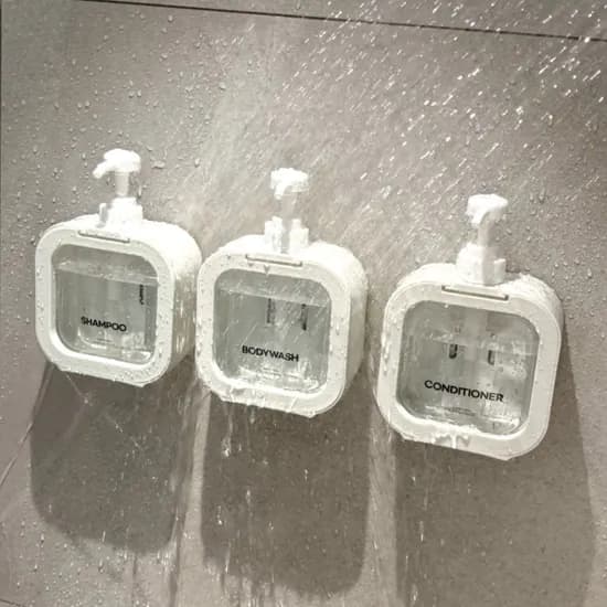 샴푸통 밑 물때 안 끼는 공중부양 욕실 디스펜서500ml (2+1) / 10%할인