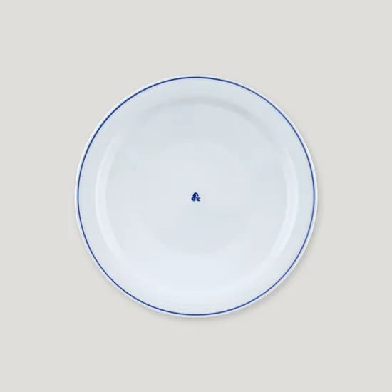머루 원형 접시 - 중 22cm 1P (핸드페인팅 국내생산 환원백자)