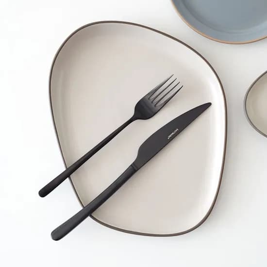 빈티지블랙 커트러리 디너 포크 나이프 2종세트