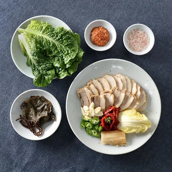 꽃 고백자 국산도자기 평접시 앞접시 세트 14cm 4p
